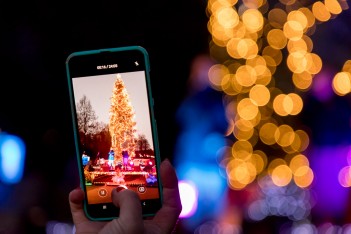 Park Śląski: rozświetlenie choinki