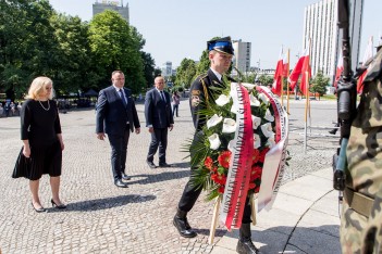  Uroczystośc pod Pomnikiem Powstanców Śląskich. fot. Tomasz Żak / UMWS 