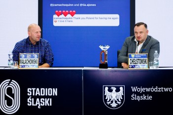  Konferencja prasowa podsumowująca Silesia Memoriał Kamili Skolimowskiej. fot. Andrzej Grygiel / UMWS 