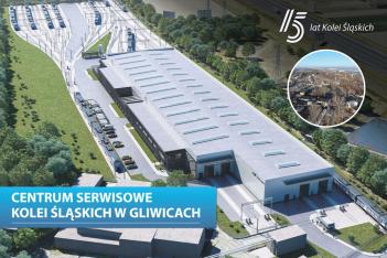  Centrum Serwisowe Kolei Śląskich - wizualizacja. graf. mat. KS 