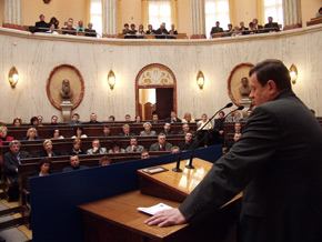  Na konferencję przybyło wielu przedsiębiorców, samorządowcy oraz przedstawiciele agencji wspierających MŚP 