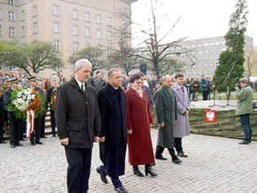  Od lewej: Jan Olbrycht, Ryszard Ostrowski, Bożena Siedlecka, Grzegorz Szpyrka, Wojciech Szarama. 