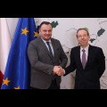  Ambasador Belgii w Polsce Rik van Droogenbroeck był dziś gościem marszałka. fot. Andrzej Grygiel / UMWS 