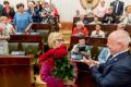 Uczestnicy forum w Sali Sejmu Śląskiego. 
