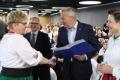 Uroczystośc wręczenie listów gratulacyjnych. 