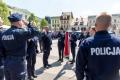 Policjanci podczas obchodów. 