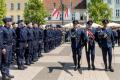Policjanci podczas obchodów. 