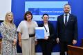  Wręczenie listów gratulacyjnych. fot. Patryk Pyrlik / UMWS 
