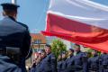 Policjanci podczas obchodów Święta Policji. 