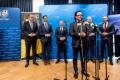 Uczestnicy konferencji prasowej. 