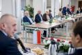 Uczestnicy spotkana z delegacja. 
