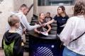 Studio radiowe wraz z publicznością w Planetarium Śląskim. 