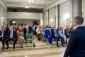 Beneficjenci podczas uroczystości. 