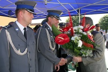  Kwiaty dla Śląskiego Wojewódzkiego Komendanta Policji 