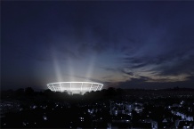  Wieczorna iluminacja stadionu 