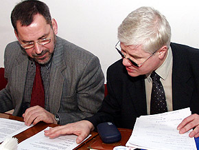  Wicemarszałek Sergiusz Karpiński i Minister Jerzy Hausner 