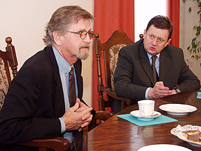  Od lewej: Felix Korfanty i Marszałek Michał Czarski 