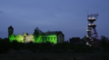  Nocna iluminacja przyszłego nowego Muzeum Śląskiego 