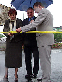  Od lewej: Burmistrz Orzesza Regina Hajduk i Członek Zarządu Województwa Śląskiego Wiesław Maras 