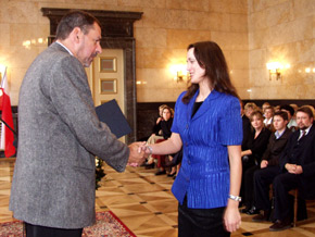 Uroczystść odbyła się w Sali Marmurowej Gmachu Sejmu Śląskiego 