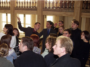  Uczestnicy konferencji zwiedzają Gmach Sejmu Śląskiego 