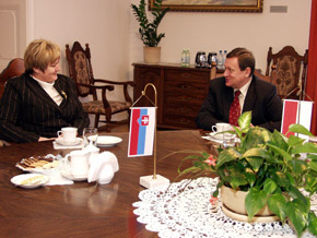  Marszałek Czarski podczas rozmowy z Janką Burianovą 