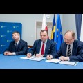  Podpisanie umowy na dofinansowanie rozbudowy bazy diagnostycznej Szpitala nr 2 w Mysłowicach w ramach RPO / fot. BP UMWS Tomasz Żak 