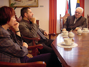  Z Jerzym Milianem spotkali się Sergiusz Karpiński oraz Łucja Ginko 