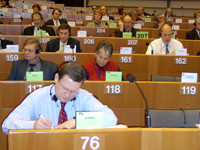  Marszałek Czarski w sali obrad Komitetu Regionów w Brukseli 