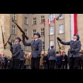  Uroczystości przed pomnikiem Józefa Piłsudskiego w Katowicach / fot. Tomasz Żak / UMWS 