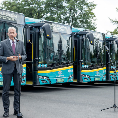 Nowe autobusy dla Jaworzna. fot. Tomasz Żak / UMWS