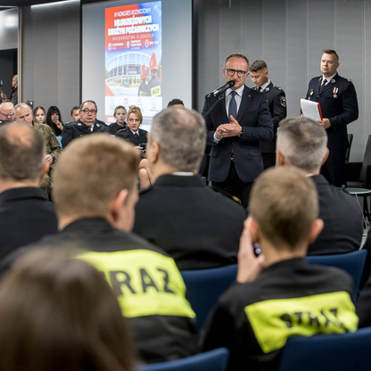 Kongres Rozwojowy Młodzieżowych Drużyn Pożarniczych Województwa Śląskiego. fot. Tomasz Żak / UMWS