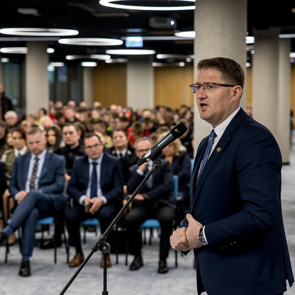 Kongres Rozwojowy Młodzieżowych Drużyn Pożarniczych Województwa Śląskiego. fot. Tomasz Żak / UMWS
